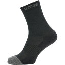 (取寄) ゴアウェア サーモ ミッド ソック GOREWEAR Thermo Mid Sock Black/Graphite Grey