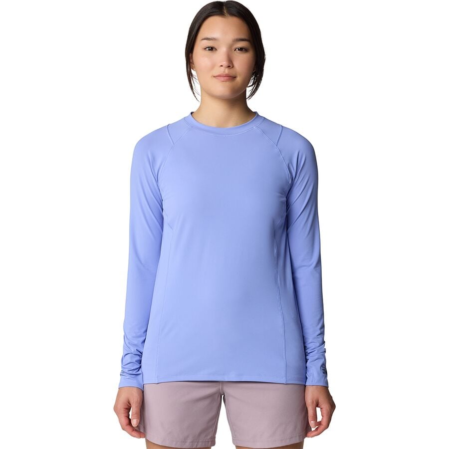 (取寄) マウンテンハードウェア レディース クレーター レイク ロング-スローブ トップ - ウィメンズ Mountain Hardwear women Crater Lake Long-Sleeve Top - Women's Light Illusion