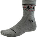 (取寄) スウィフトウィック ビジョン ミッドクルー ウィンター ソック Swiftwick Vision Mid-Crew Winter Sock Heather Navy Trees