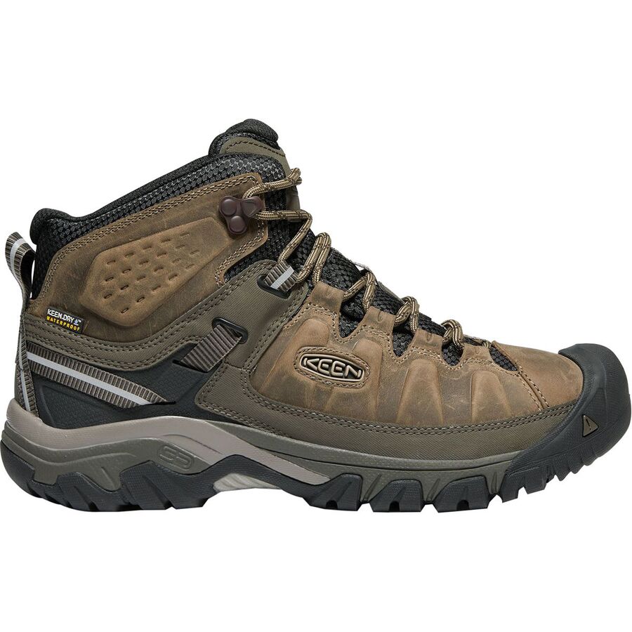 (取寄) キーン メンズ ターギー 3 ミッド レザー ウォータープルーフ ハイキング ブーツ - メンズ KEEN men Targhee III Mid Leather Waterproof Hiking Boot - Men's Bungee Cord/Black