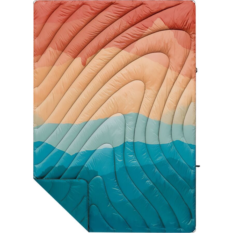 (取寄) ランプル オリジナル パフィー フェード 1-パーソン ブランケット Rumpl Original Puffy Fade 1-Person Blanket Rocky Mountian Sunset Fade