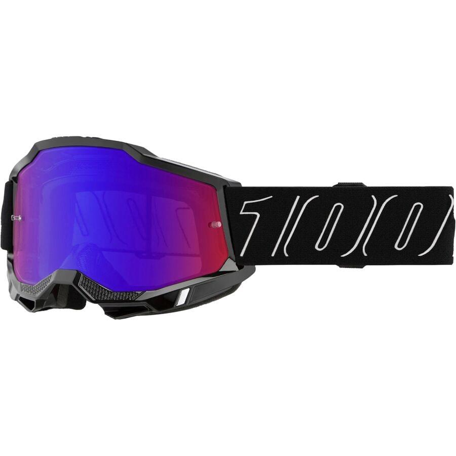 (取寄) 100% アキュリ 2 ゴーグルズ 100% ACCURI 2 Goggles Blackline/Mirror Red/Blue Lens