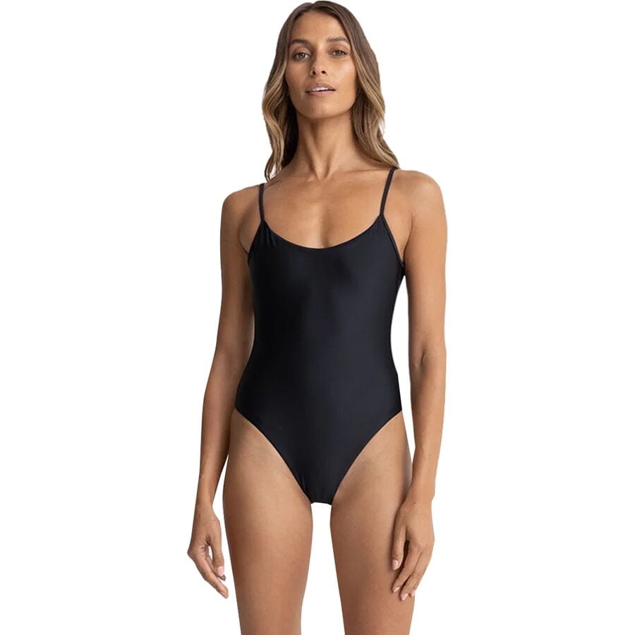 (取寄) リズム レディース クラシック ミニマル ワンピース スイムスーツ - ウィメンズ Rhythm women Classic Minimal One-Piece Swimsuit - Women's Black