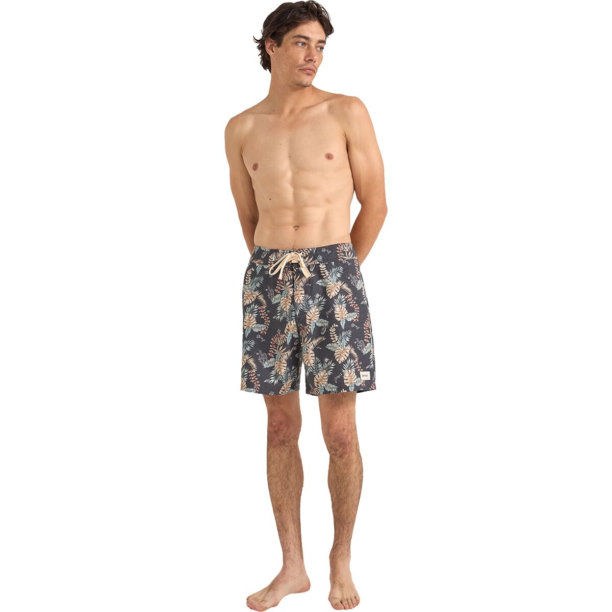 (取寄) リズム メンズ トロピカル ペイズリー スイム トランク - メンズ Rhythm men Tropical Paisley Swim Trunk - Men's Black