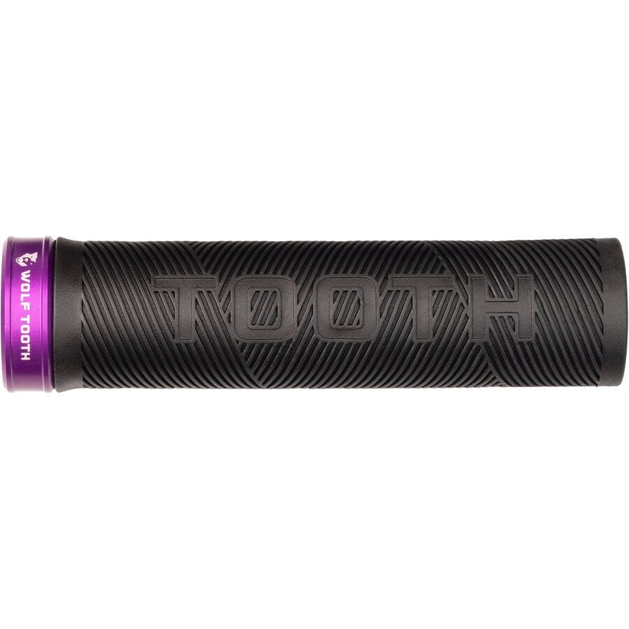 (取寄) ウルフトゥースコンポーネンツ ウルフ トゥース エコー ロック-オン グリップ Wolf Tooth Components Wolf Tooth Echo Lock-On Grip Black Grip/Ultraviolet Purple Collar