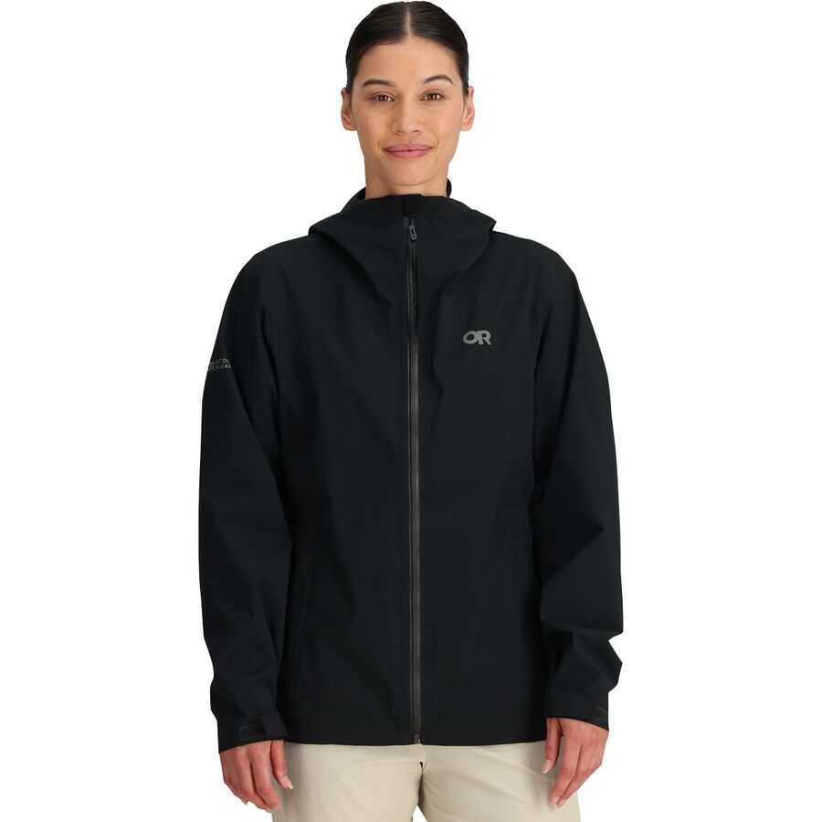 () ȥɥ ꥵ ǥ ȥȥС ȥå 쥤 㥱å -  Outdoor Research women Stratoburst Stretch Rain Jacket - Women's Black