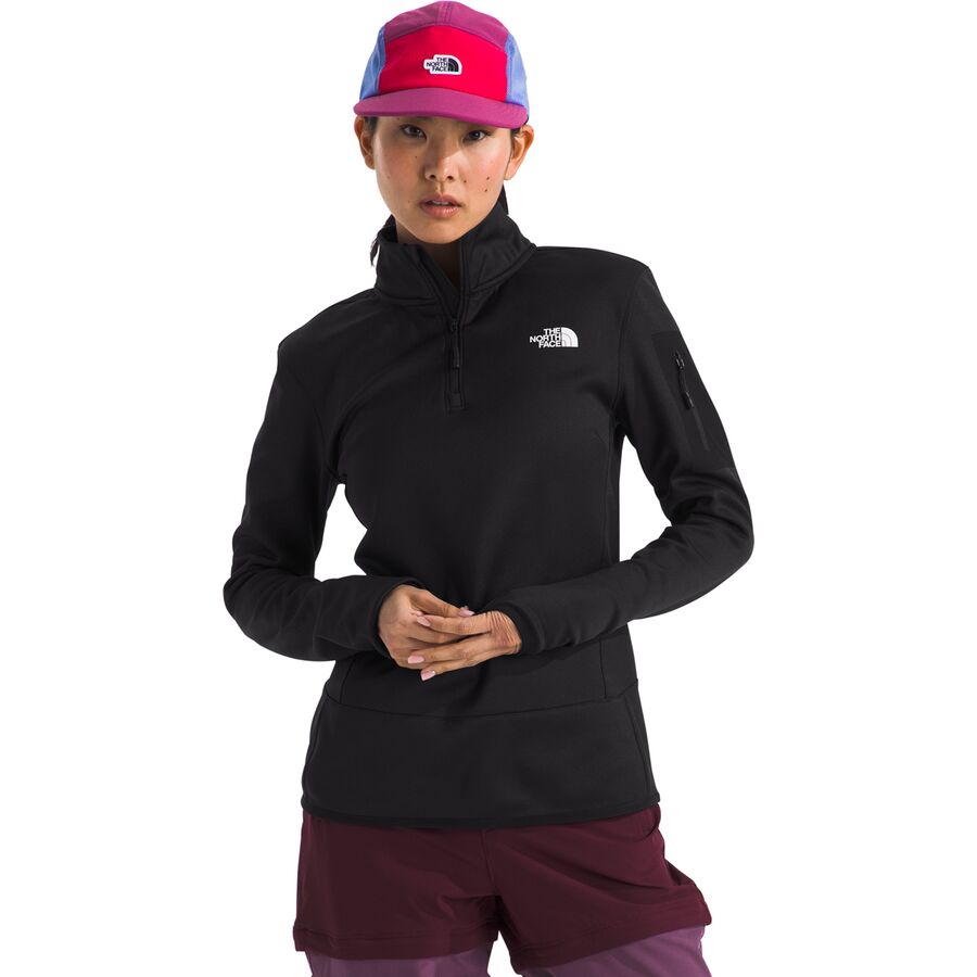 (取寄) ノースフェイス レディース 1/4-ジップ フリース ジャケット The North Face women Mistyescape 1/4-Zip Fleece Jacket - Women's TNF Black/TNF Black