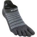 (取寄) インジンジ ラン ライトウェイト ウール ノーショー ソック Injinji Run Lightweight Wool No-Show Sock Slate(4)