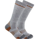 (取寄) メンズ MW シンセティック-ウール ブレンド ブーツ ソック - 2-パック - メンズ Carhartt Gloves men MW Synthetic-Wool Blend Boot Sock - 2-Pack - Men's Grey
