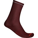 (取寄) カステリ プレミオ エボ 18 ソック Castelli Premio Evo 18 Sock Deep Bordeaux