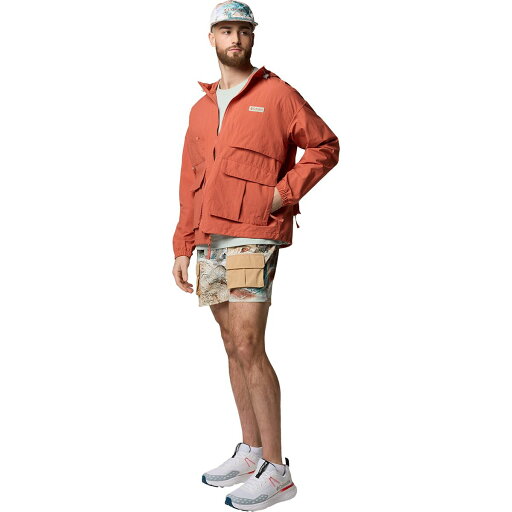 (取寄) コロンビア メンズ コーヴ ビーチ プリンテッド 5インチ ショート - メンズ Columbia men Cove Beach Printed 5in Short - Men's Cool Green Coastal