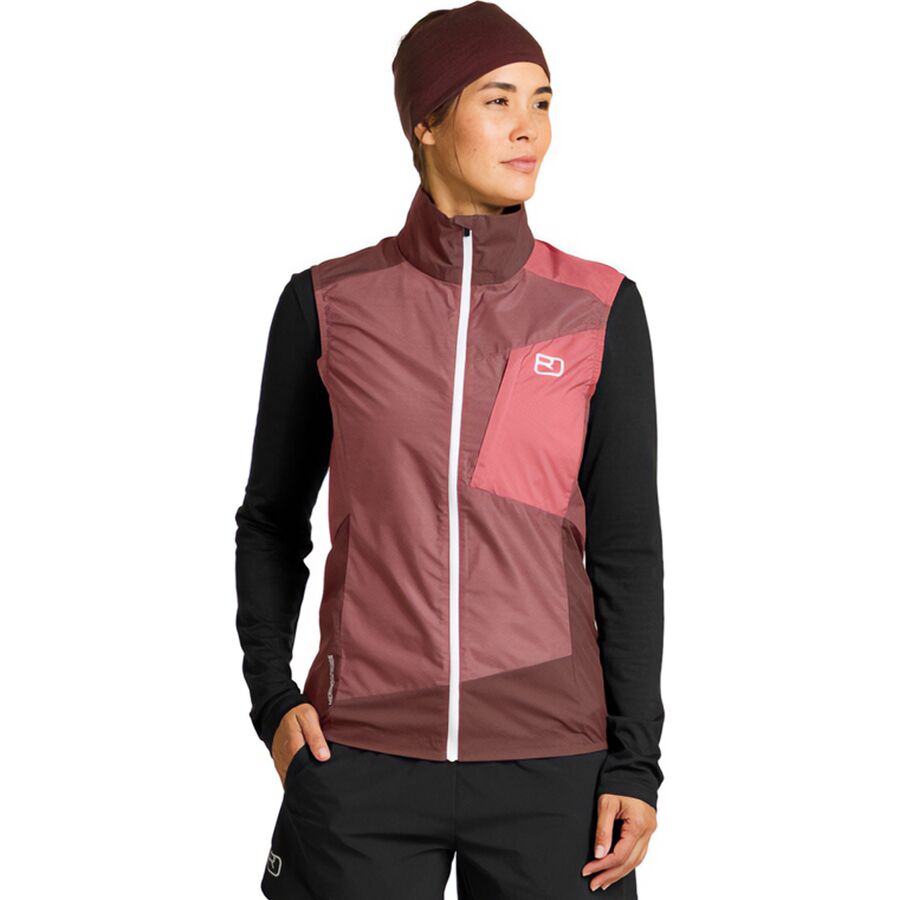 (取寄) オルトボックス レディース ウィンドブレーカー ベスト - ウィメンズ Ortovox women Windbreaker Vest - Women's Mountain Rose