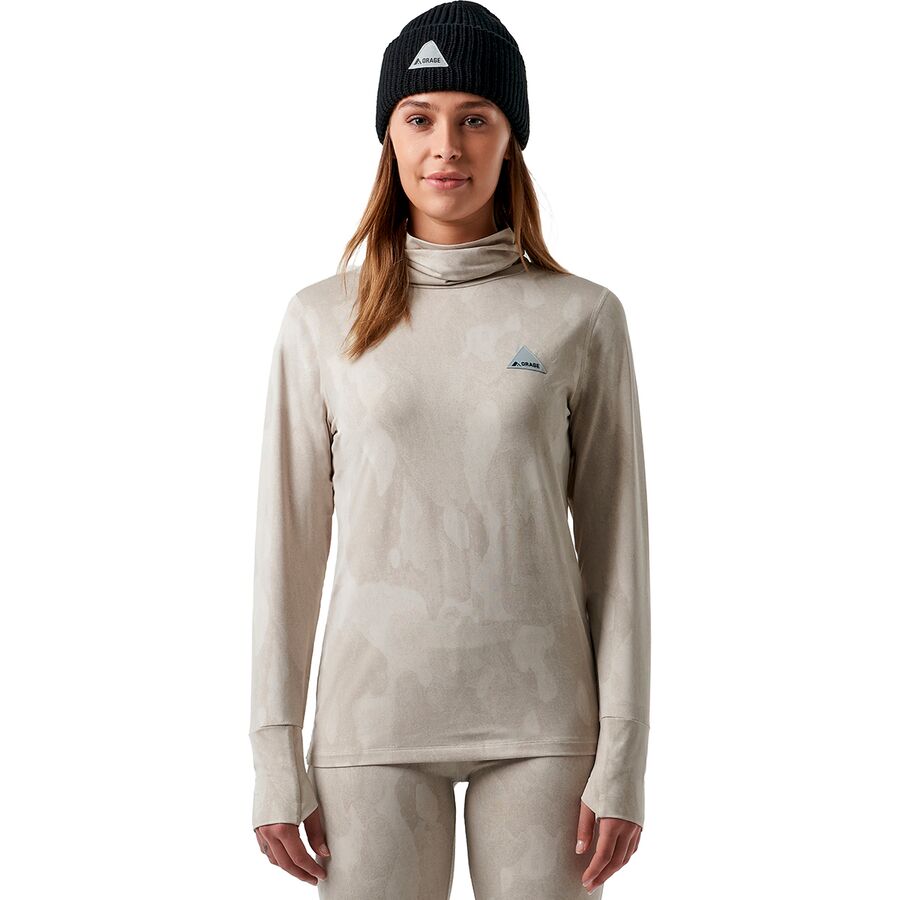 (取寄) オラージュ レディース モス ライト ベース レイヤー トップ - ウィメンズ Orage women Moss Light Base Layer Top - Women's Bark Camo Birch