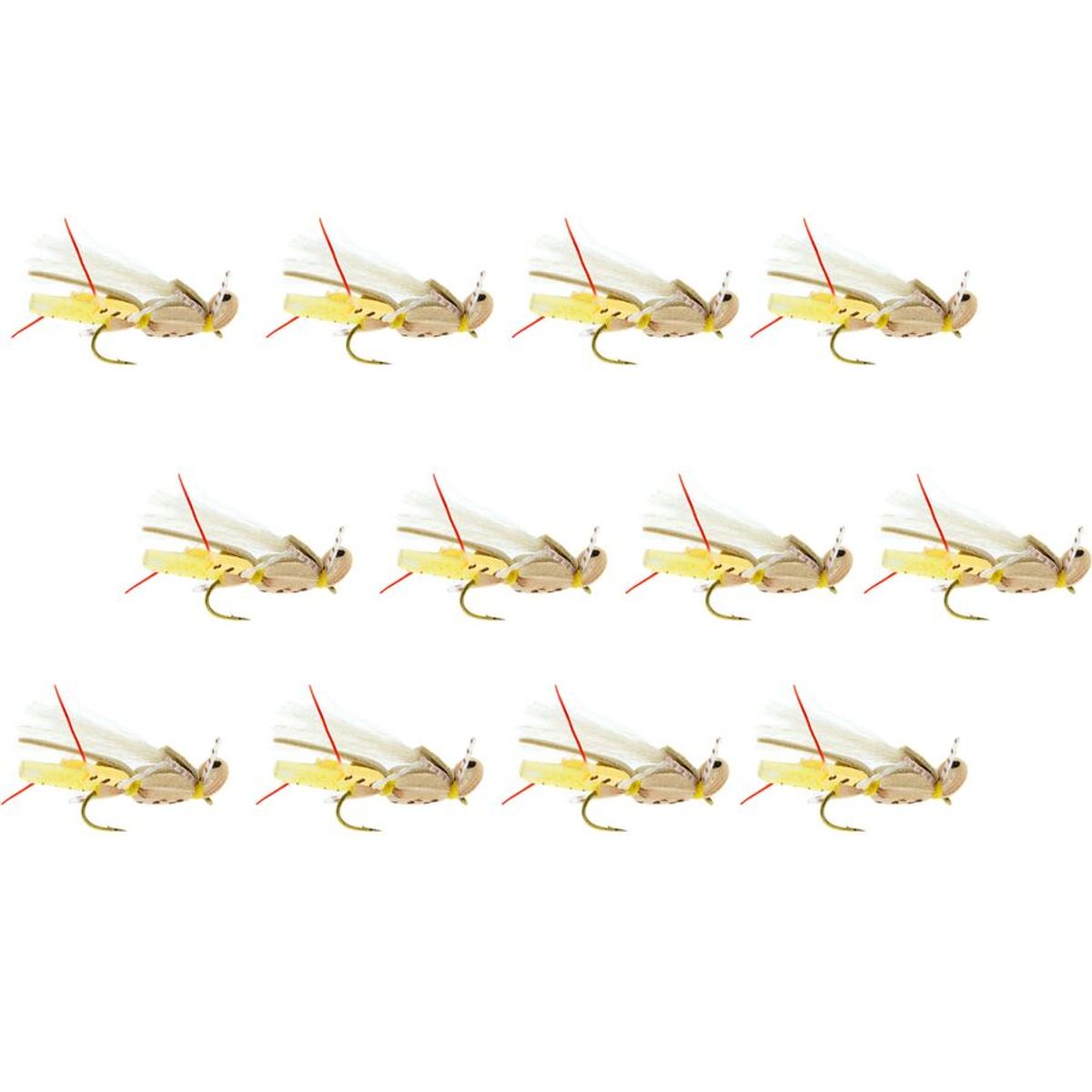 () ץ  饹 ۥåѡ 12-ѥå Umpqua Thunder Grass Hopper 12-Pack Gol...