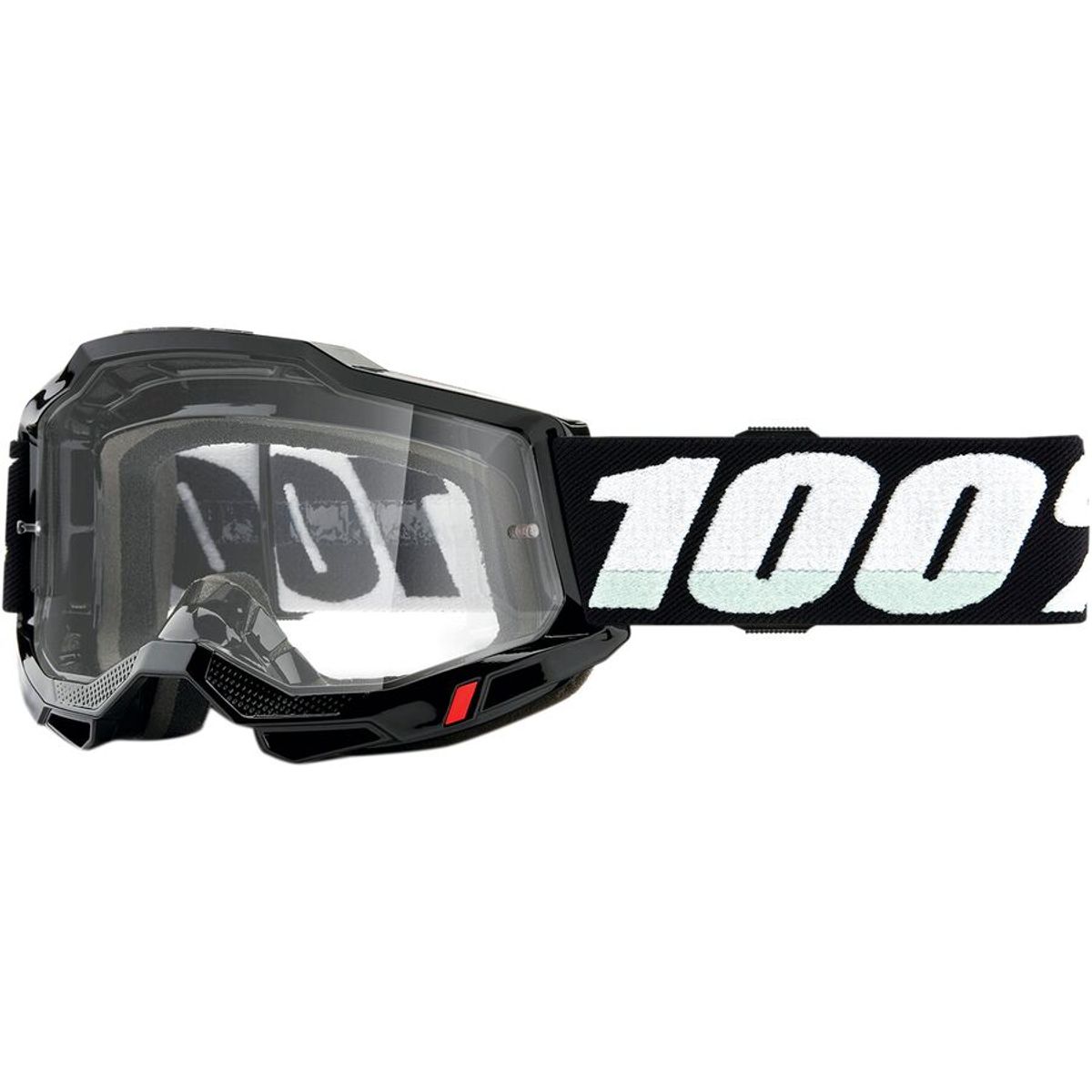 () 100%  2 륺 100% ACCURI 2 Goggles Black/Clear Lens