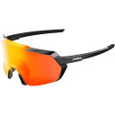 (取寄) 100% コルビン サングラス 100% Korbin Sunglasses Gloss Metallic Black/HiPER Red Multilayer Mirror Lens(4)