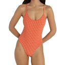 (取寄) リズム レディース ローラ チェック クロス バック ワンピース スイム スーツ - ウィメンズ Rhythm women Lola Check Cross Back One-Piece Swim Suit - Women's Red(4)