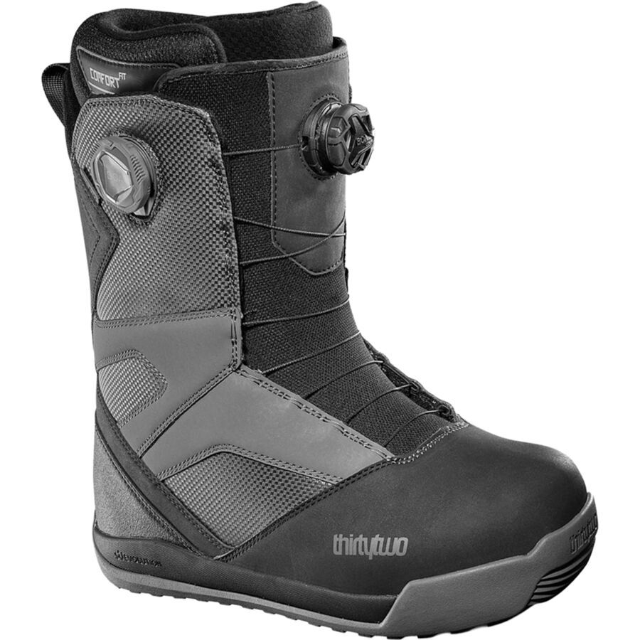 (取寄) サーティーツー メンズ STW ダブル ボア スノーボード ブーツ - 2025 - メンズ ThirtyTwo men STW Double BOA Snowboard Boot - 2025 - Men's Black/Charcoal