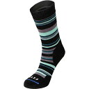 (取寄) フィッツ ミディアム ストライプド ハイカー クルー ソック FITS Medium Striped Hiker Crew Sock Charcoal