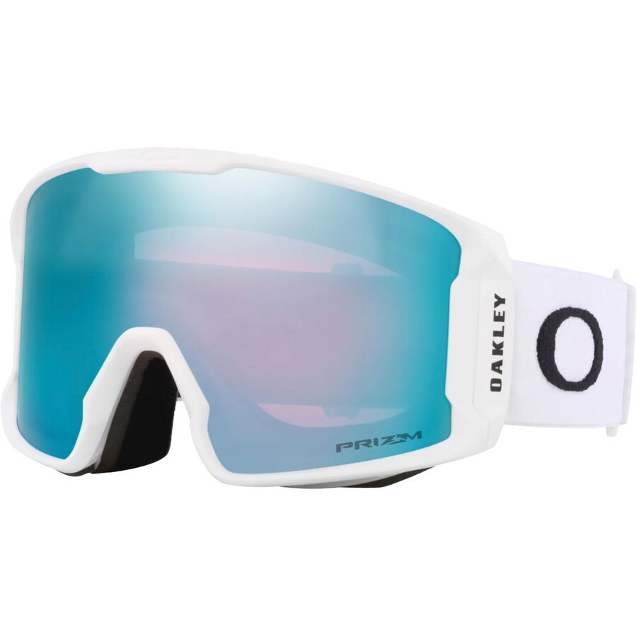 (���) �I�[�N���[ ���C�� �}�C�i�[ �G�� �v���Y�� �S�[�O���Y Oakley Line Miner L Prizm Goggles Matte White Sapphire Iridium