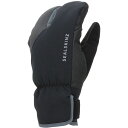 (取寄) シールスキンズ ウォータープルーフ エクストリーム コールド ウェザー サイクル スプリット フィンガー グローブ SealSkinz Waterproof Extreme Cold Weather Cycle Split Finger Glove Black/Grey