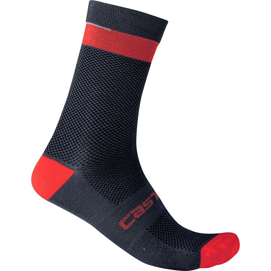 () ƥ ե 18 å Castelli Alpha 18 Sock Savile Blue/Red