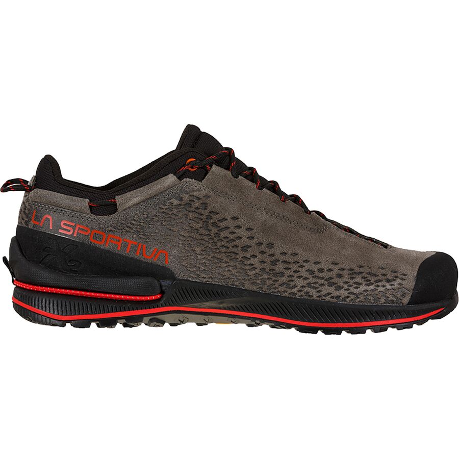 (取寄) スポルティバ メンズ TX2 エボ レザー アプローチ シューズ - メンズ La Sportiva men TX2 Evo Leather Approach Shoe - Men's Carbon/Goji