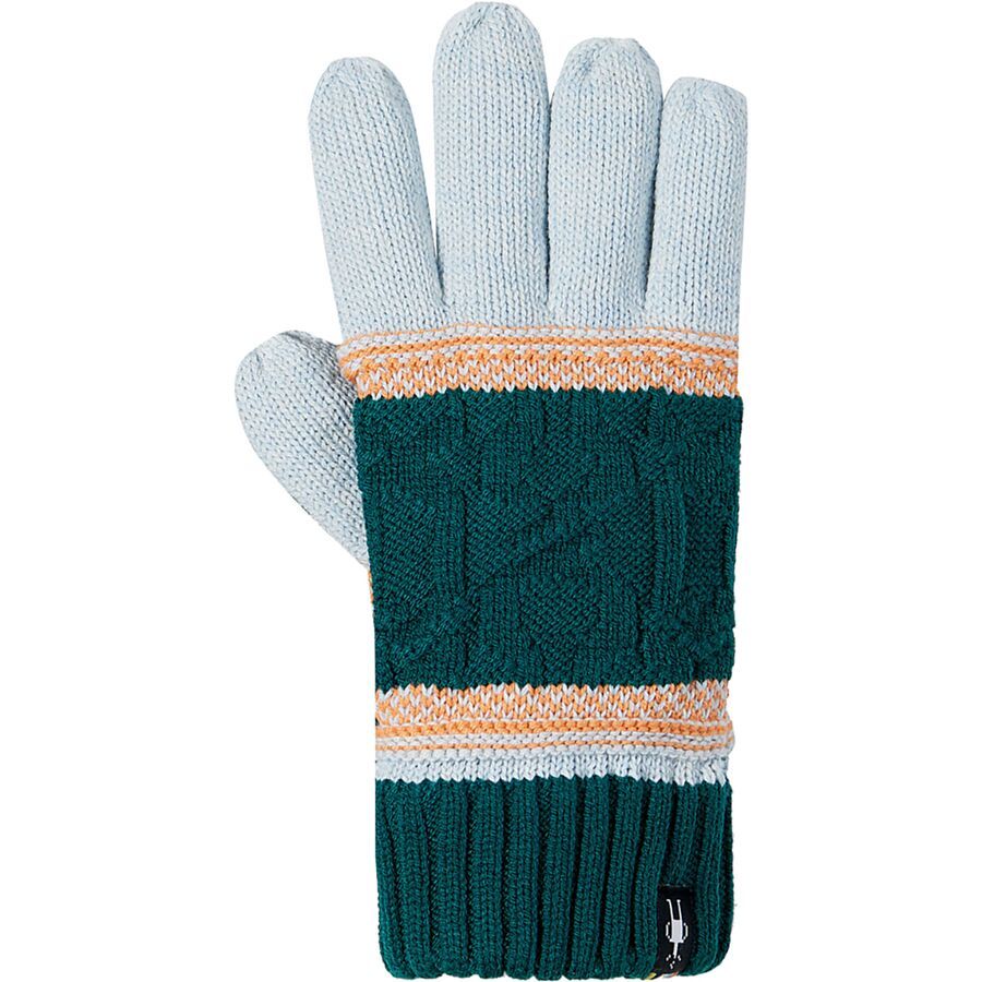 () ޡȥ ݥåץ ֥  Smartwool Popcorn Cable Glove Emerald Gr...