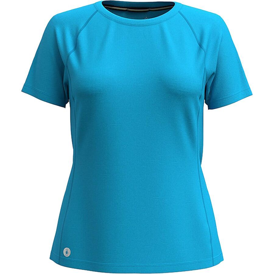 (取寄) スマートウール レディース メリノ スポーツ ウルトラライト ショートスリーブ シャツ - ウィメンズ Smartwool women Merino Sport Ultralite Short-Sleeve Shirt - Women's Pool Blue