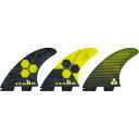 (取寄) FCS FCS リ アル メリック Pc エアコア トライ-クワッド フィンズ FCS FCS II Al Merrick Pc Aircore Tri-Quad Fins Yellow