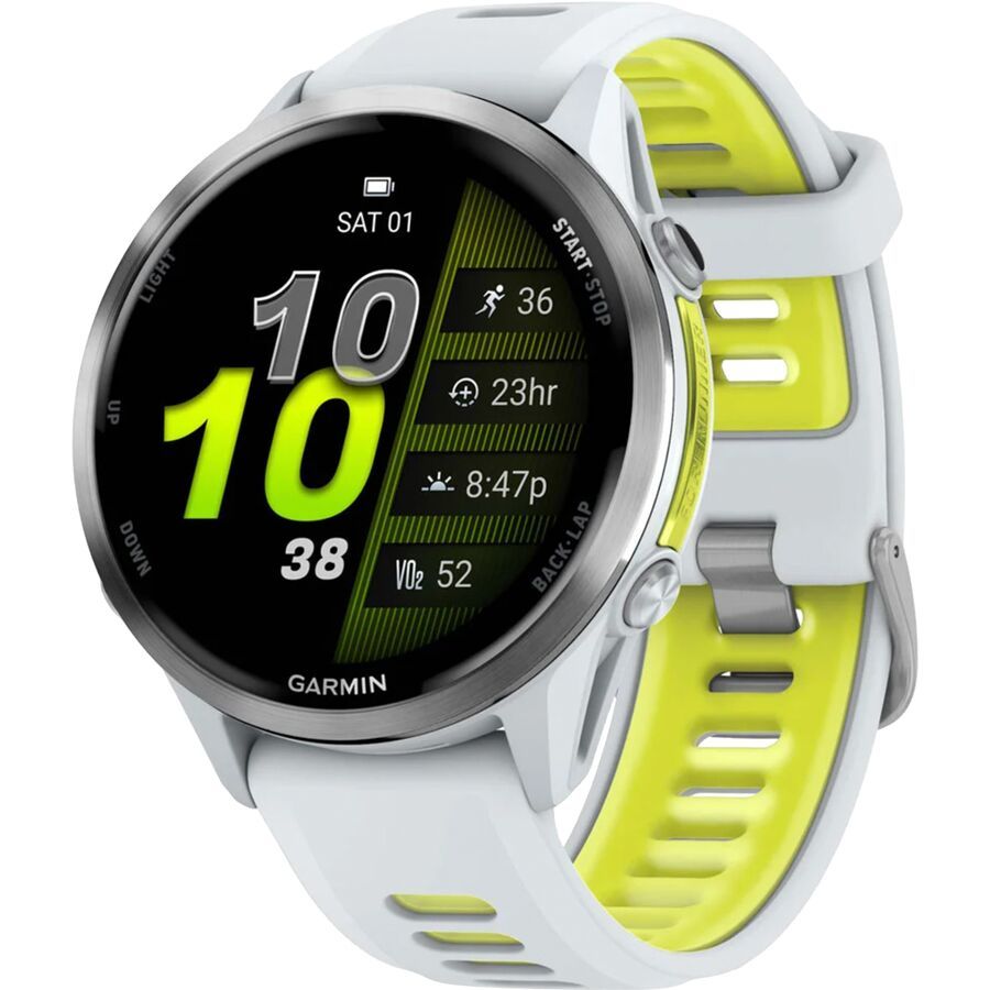 (取寄) ガーミン フォアランナー 970 ウォッチ Garmin Forerunner 970 Watch Ti/Whitestone (Whitestone/Amp Yellow Band)