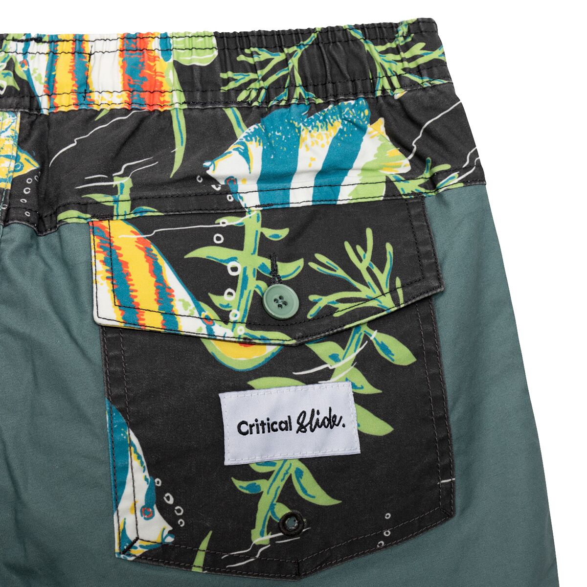(取寄) クリティカルスライドソサイエティ メンズ トロピカル プレーン ジーン 16インチ トランク - メンズ The Critical Slide Society men Tropical Plain Jane 16in Trunk - Men's Green