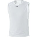 (取寄) ゴアウェア メンズ ウインドストッパー ベース レイヤー スリーブレス シャツ - メンズ GOREWEAR men Windstopper Base Layer Sleeveless Shirt - Men's Light Grey/White