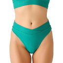 (取寄) カーヴ デザイン レディース メイ ビキニ ボトム - ウィメンズ Carve Designs women Mae Bikini Bottom - Women's Jade Texture(4)