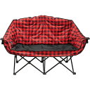 (取寄) クマ ベアー バディ ダブル チェアー KUMA Bear Buddy Double Chair Red/Black Plaid