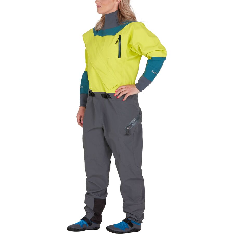 () ̥륨 ǥ Υޥ ե-ͥå ɥ饤 -  NRS women Nomad Comfort-Neck Drysuit - Women's Chartreuse