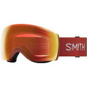 (取寄) スミス スカイライン Xl クロマポップ ゴーグルズ Smith Skyline XL ChromaPop Goggles Clay Red Landscape/ChromaPop Everyday Red Mirror