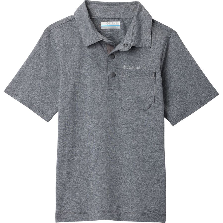 (取寄) コロンビア ボーイズ テック トレイル ポロ シャツ - ボーイズ Columbia boys Tech Trail Polo Shirt - Boys' City Grey Heather