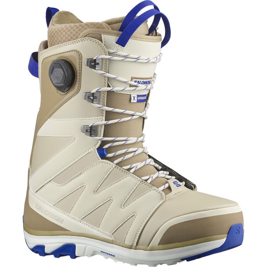 (取寄) サロモン X アプローチ レース SJ ボア スノーボード ブーツ - 2025 Salomon X Approach Lace SJ BOA Snowboard Boot - 2025 Desert/Almond Milk/Surf The Web