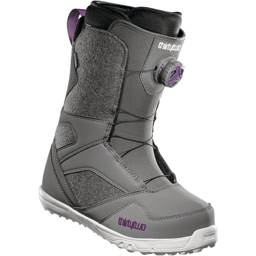 (取寄) サーティーツー レディース STW ボア スノーボード ブーツ - 2022 - ウィメンズ ThirtyTwo women STW BOA Snowboard Boot - 2022 - Women's Grey/Purple
