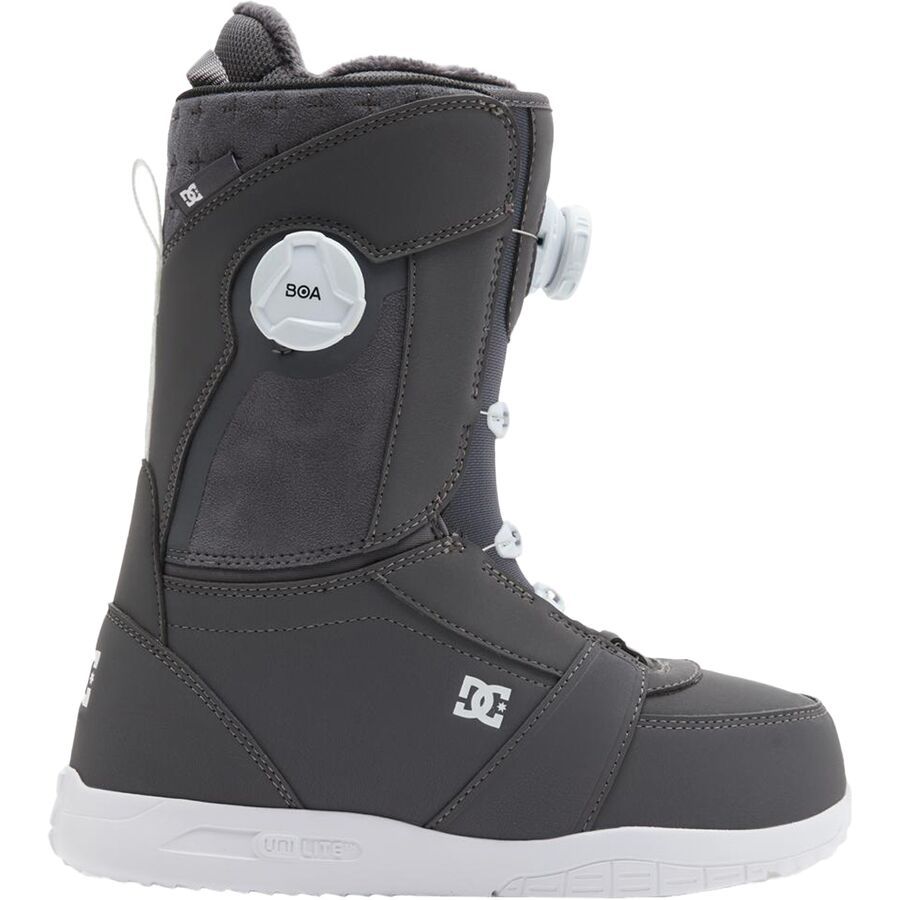(取寄) DC レディース ロータス ボア スノーボード ブーツ - 2025 - ウィメンズ DC women Lotus BOA Snowboard Boot - 2025 - Women's Dark Grey/White