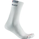 (取寄) カステリ バンディート メリノ 18 ソックス Castelli Bandito Merino 18 Sock White
