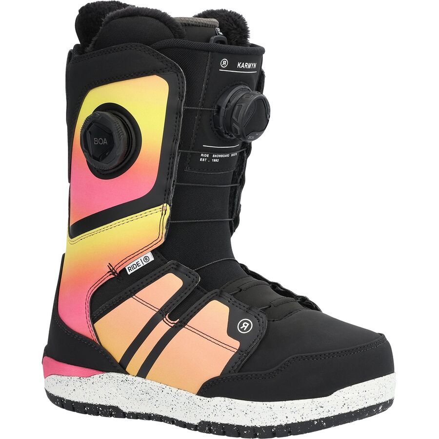 (取寄) ライド レディース カーマイン ボア ゾーナル スノーボード ブーツ - 2025 - ウィメンズ Ride women Karmyn BOA Zonal Snowboard Boot - 2025 - Women's Sunset