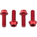 (取寄) ウルフトゥースコンポーネンツ ウォーター ボトル ケージ ボルツ Wolf Tooth Components Water Bottle Cage Bolts Red