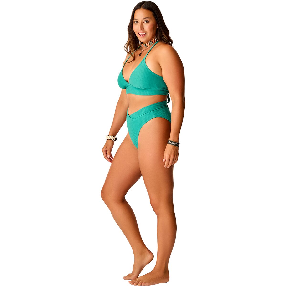 (取寄) カーヴ デザイン レディース メイ ビキニ ボトム - ウィメンズ Carve Designs women Mae Bikini Bottom - Women's Jade Texture