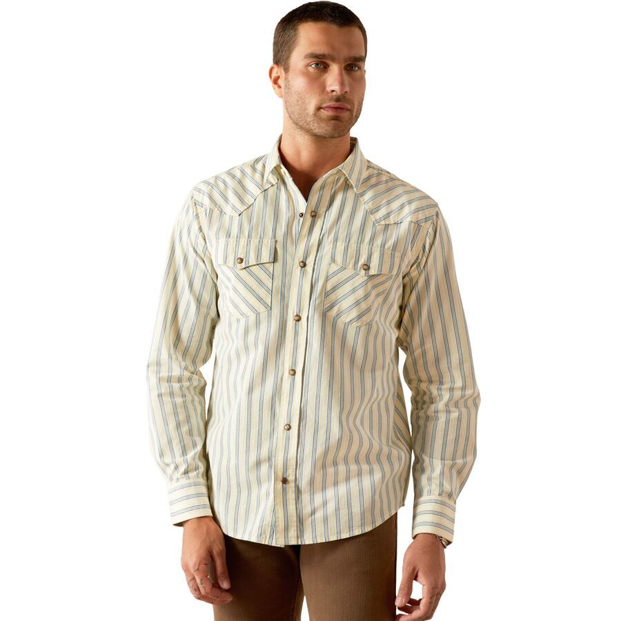 (取寄) アリアット メンズ ハンフォード レトロ フィット シャツ - メンズ Ariat men Hanford Retro Fit Shirt - Men's Creamのサムネイル