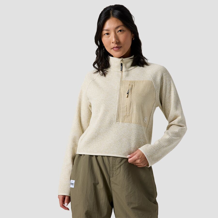(取寄) バックカントリー レディース ワンダー セーター フリース 1/2-ジップ - ウィメンズ Backcountry women Wander Sweater Fleece 1/2-Zip - Women's Fog Heather