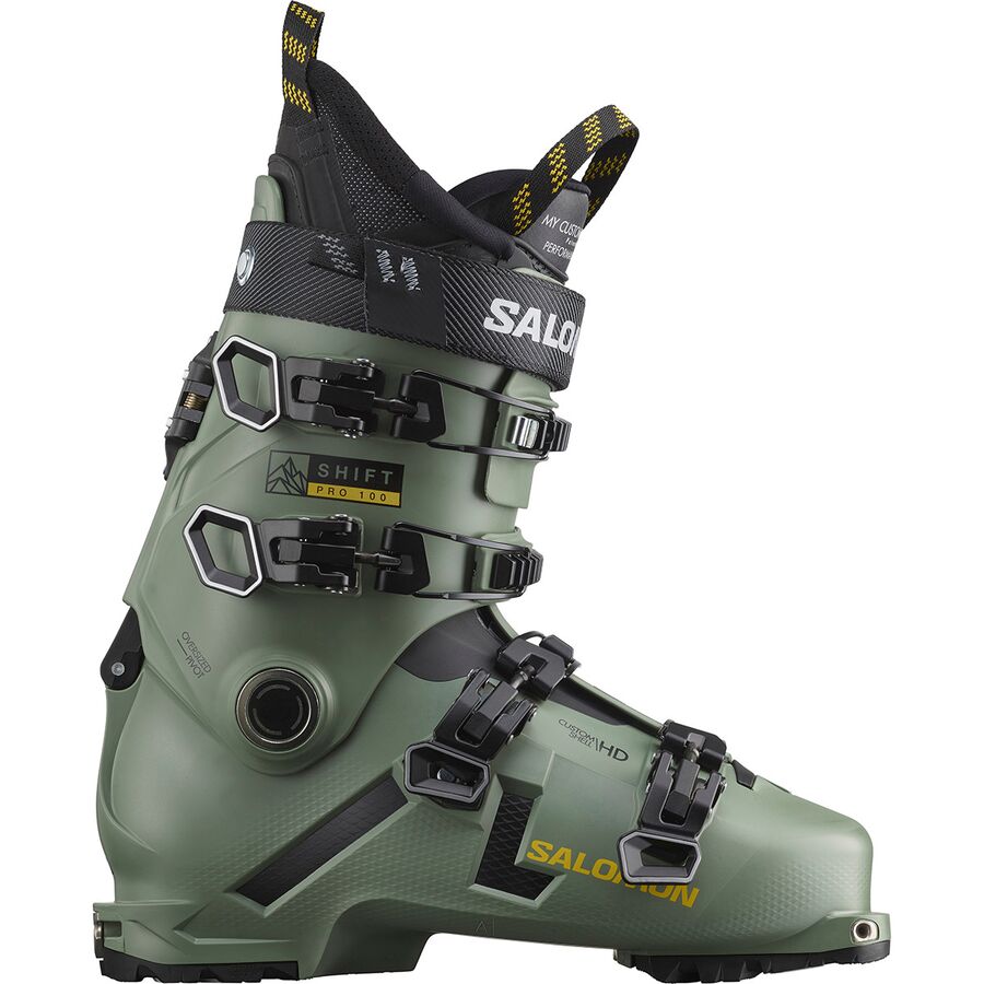 ■商品詳細■ブランドSalomonサロモン■商品名Shift Pro 100 Alpine Touring Boot - 2023シフト プロ 100 アルパイン ツーリング ブート - 2023■商品状態新品未使用・並行輸入品■色Oil/Green/Black/Solar Power■シェル素材カスタムHD（ポリウレタン）■フレックス100■最後の幅100mm / 106mm■バックル素材アルミニウム■ウォークモードシュアロック機構■ライナーCustomFit 3D シームレス■ライナー閉鎖タン、35mm ストラップ■バインディングの互換性アルパイン、テック、AT、グリップウォーク■唯一グリップウォーク■主張された重量[シングル] 3lb 14.4oz (1770g)■備考(取寄) サロモン シフト プロ 100 アルパイン ツーリング ブート - 2023 Salomon Shift Pro 100 Alpine Touring Boot - 2023 Oil/Green/Black/Solar PowerSalomon スキー スノーボード ブーツ 靴 ブランド 大きいサイズ ビックサイズbc-SALZA4L