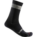(取寄) カステリ メンズ アンリミテッド 18 ソックス - メンズ Castelli men Unlimited 18 Sock - Men's Black/Silver Moon