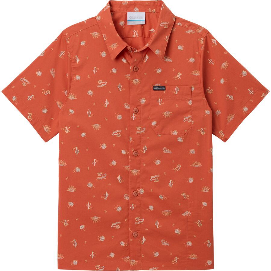 (取寄) コロンビア ボーイズ ラピッド リバーズ プリンテッド ショートスリーブ シャツ - ボーイズ Columbia boys Rapid Rivers Printed Short-Sleeve Shirt - Boys' Tuscan Deserted